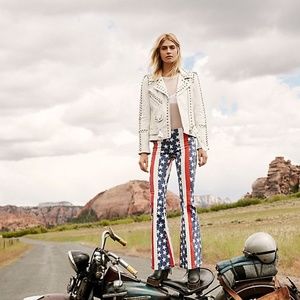Free People Penny Pull-on Stars & Stripes Jeans 27